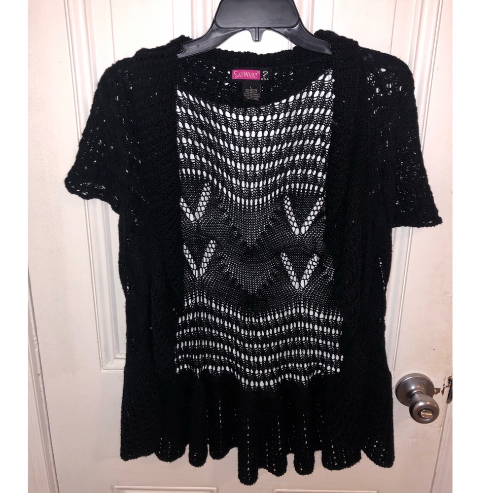 SALE! 🛑 SayWhat? Black Knit Cardigan